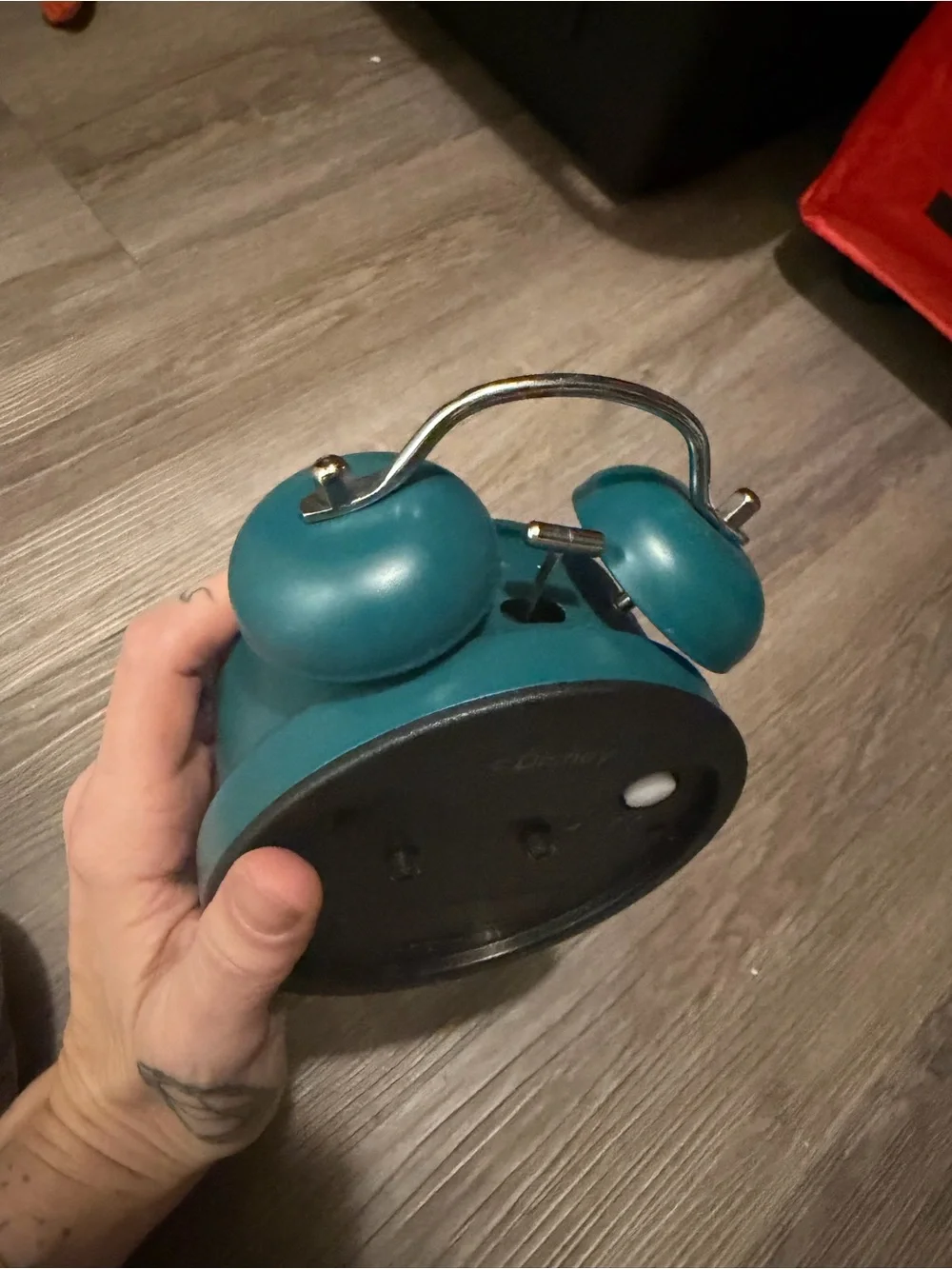 The Nightmare Before Christmas- Forever & Always Teal Twin Bell Alarm Clock